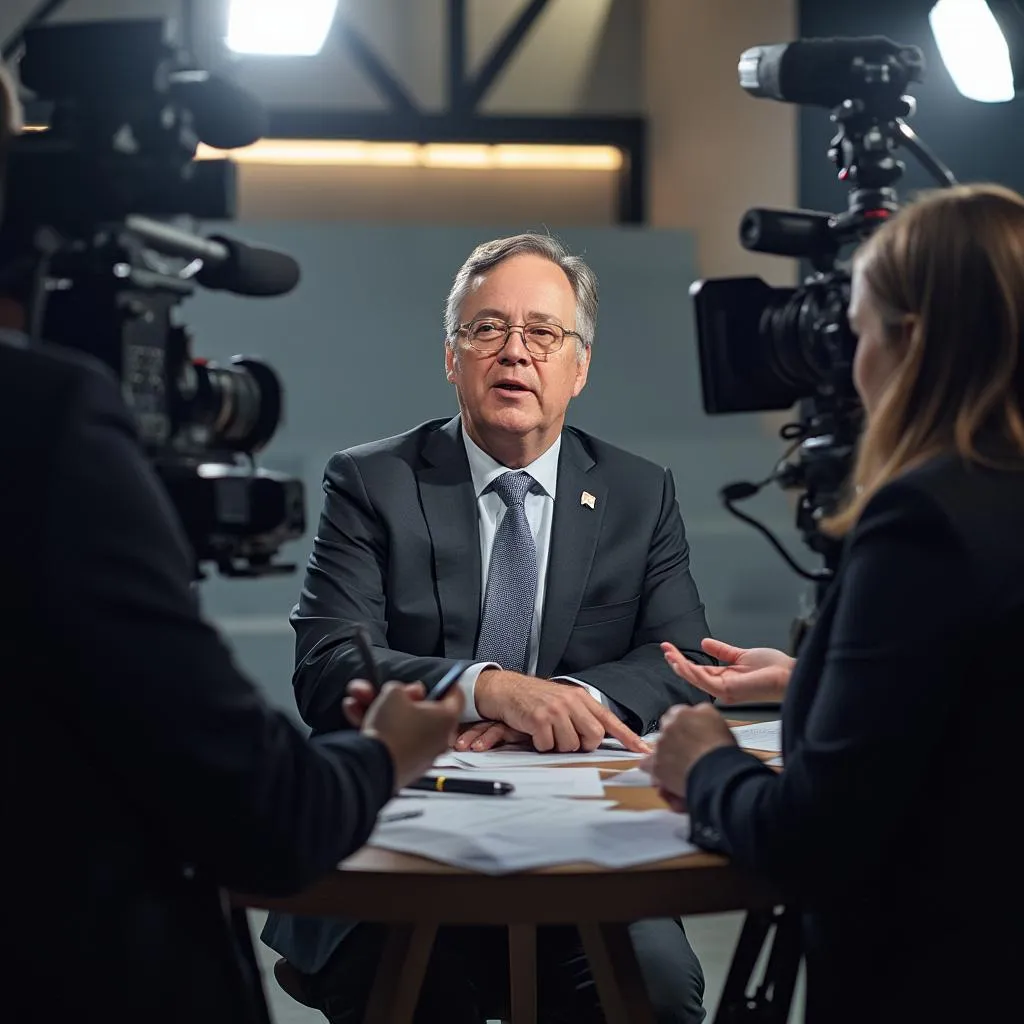 Entrevista con medios financieros